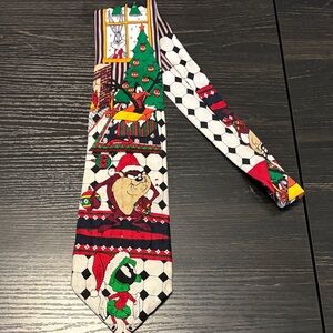 Looney toons Xmas tie